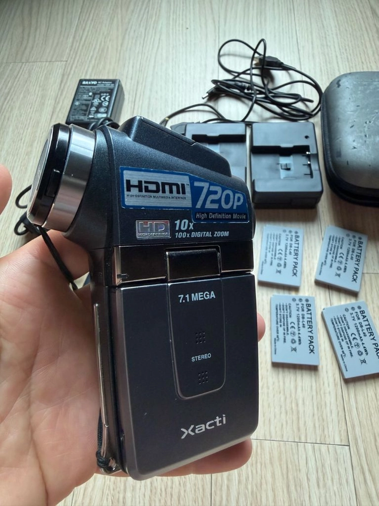 산요 작티 HD2 디지털 캠코더 풀셋 판매 이미지