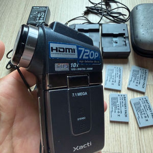 산요 작티 HD2 디지털 캠코더 풀셋 판매 이미지