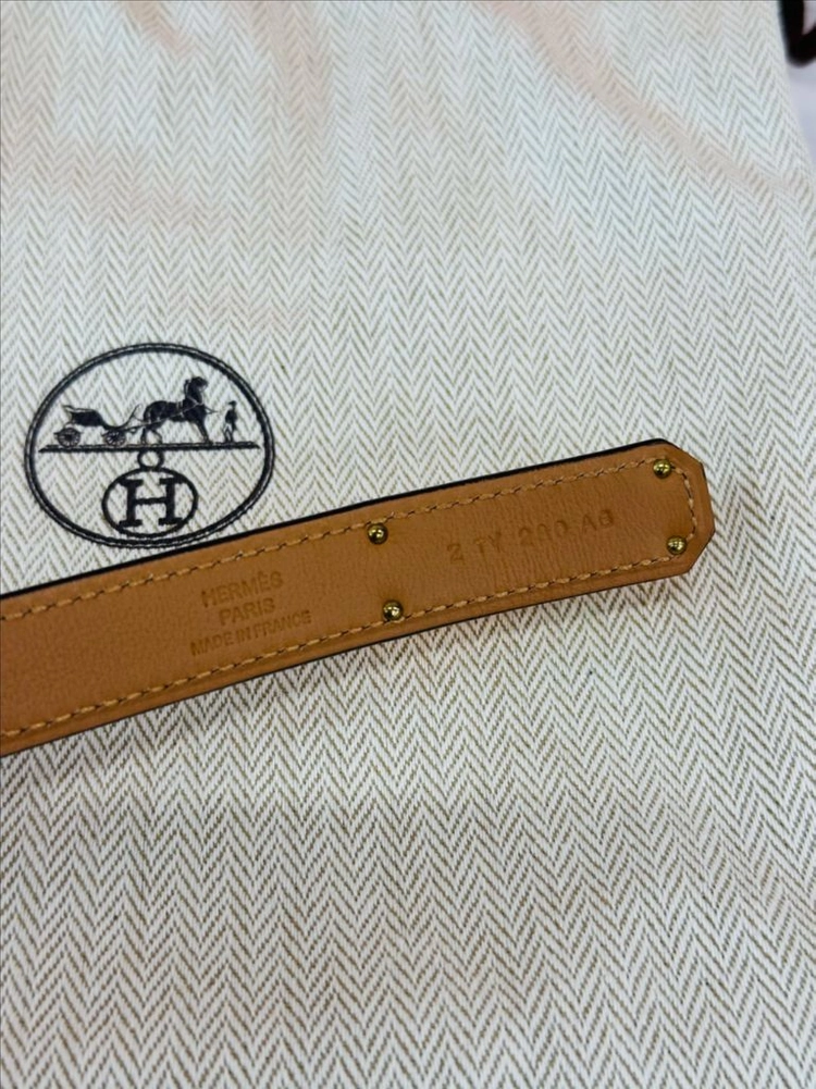 에르메스 켈리 누아 골드 18mm 벨트 이미지