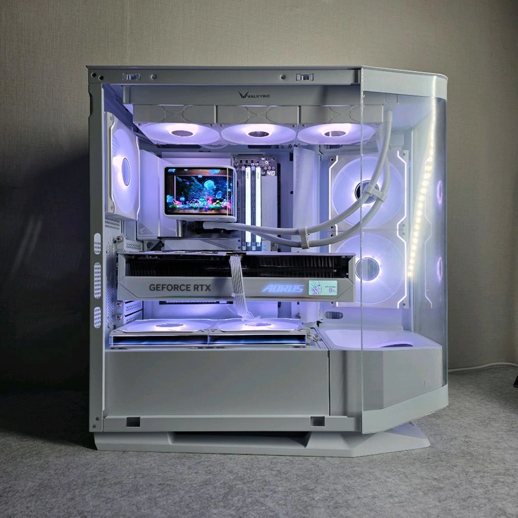 9800X3D 5080 B850 32GB 1TB 1000W 어로스 마스터 초고사양 엔드급 게이밍 컴퓨터 본체 이미지