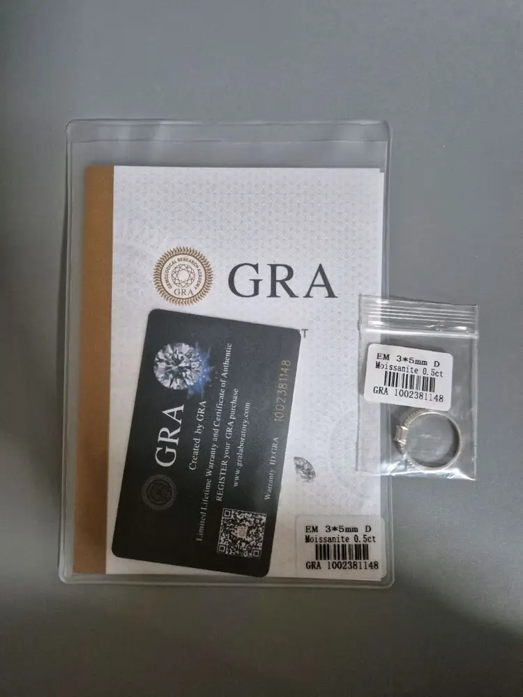 모이사나이트 0.5ct 에나멜컷 반지 19호 이미지