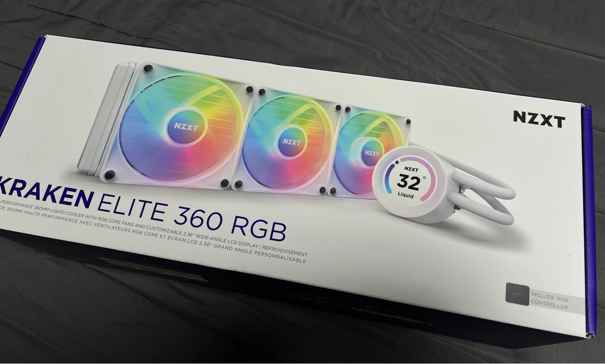 NZXT KRAKEN ELITE 360 RGB (화이트) + 리안리 유니팬 INF 120 3ea 크라켄 엘리트 이미지