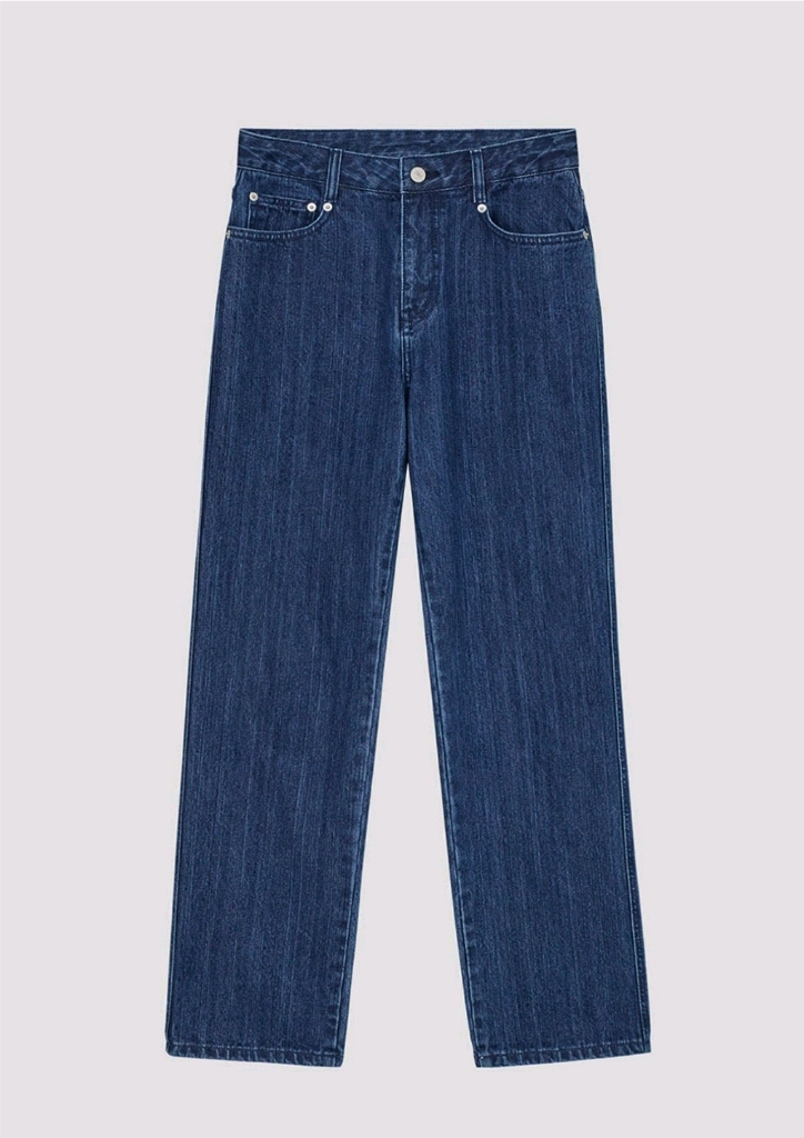 문달 스트레이트 데님 straight jeans in deep blue 딥블루 L 이미지