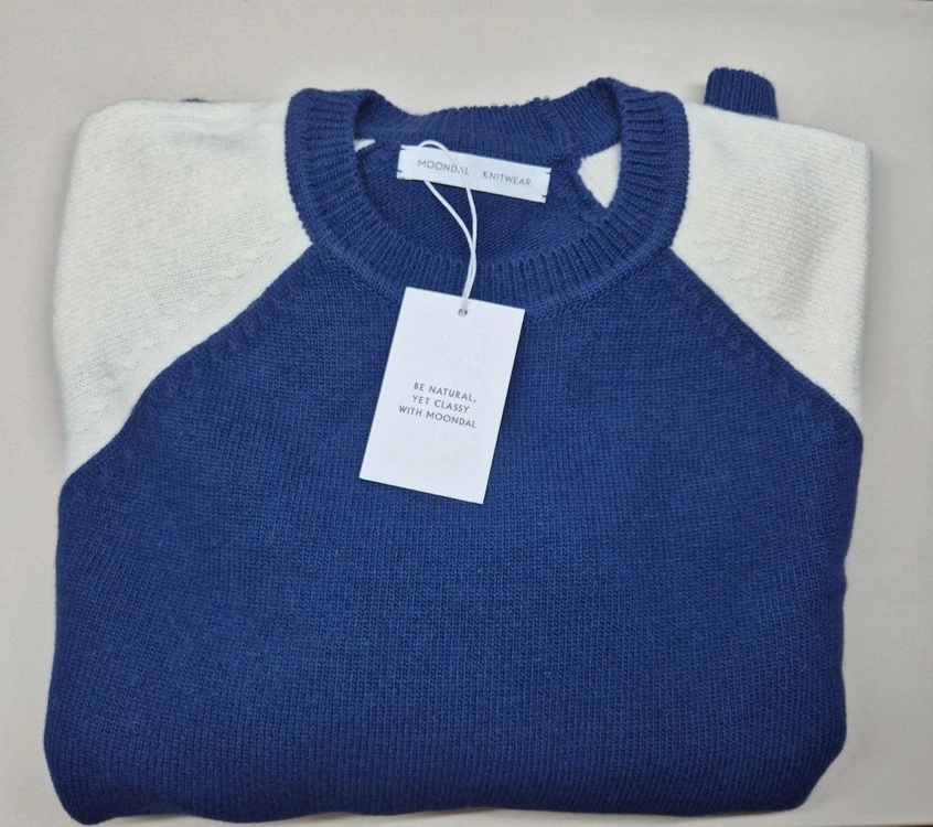문달 테드 래글런 니트 Ted Raglan knit 네이비 유니섹스 이미지