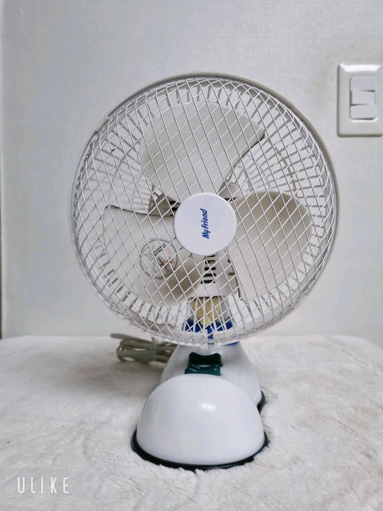 탁상용 선풍기 화이트/블루 (신발 모양) 이미지