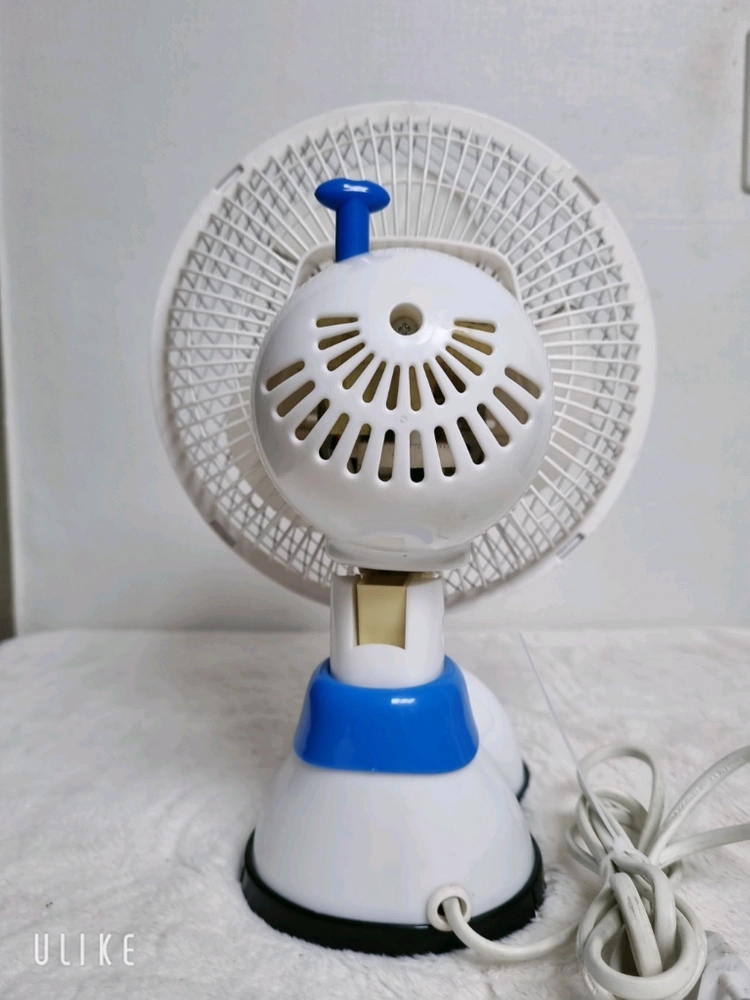 탁상용 선풍기 화이트/블루 (신발 모양) 이미지