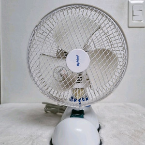 탁상용 선풍기 화이트/블루 (신발 모양) 이미지