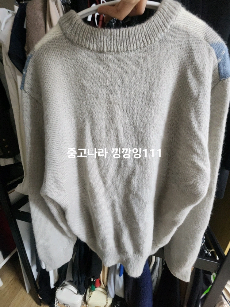 호와스 그레이 아가일니트 1만원 프리사이즈 이미지