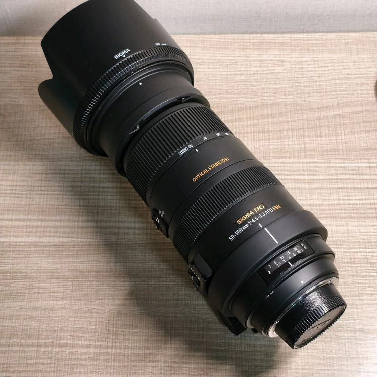 시그마 50-500mm F4.5-6.3 APO DG OS HSM 망원 줌렌즈 이미지