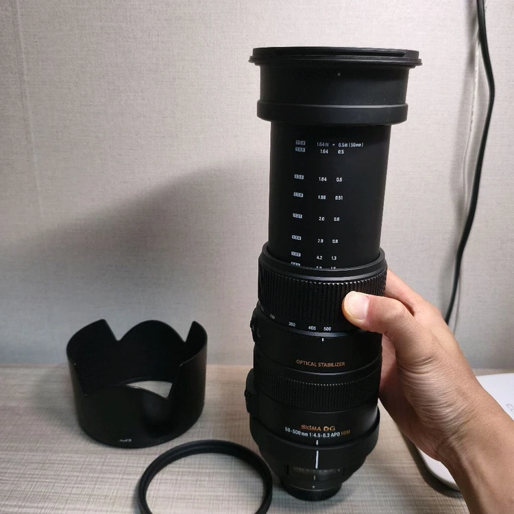시그마 50-500mm F4.5-6.3 APO DG OS HSM 망원 줌렌즈 이미지