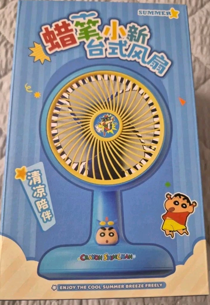 크레용신짱 탁상용 선풍기 새상품(무료배송) 이미지