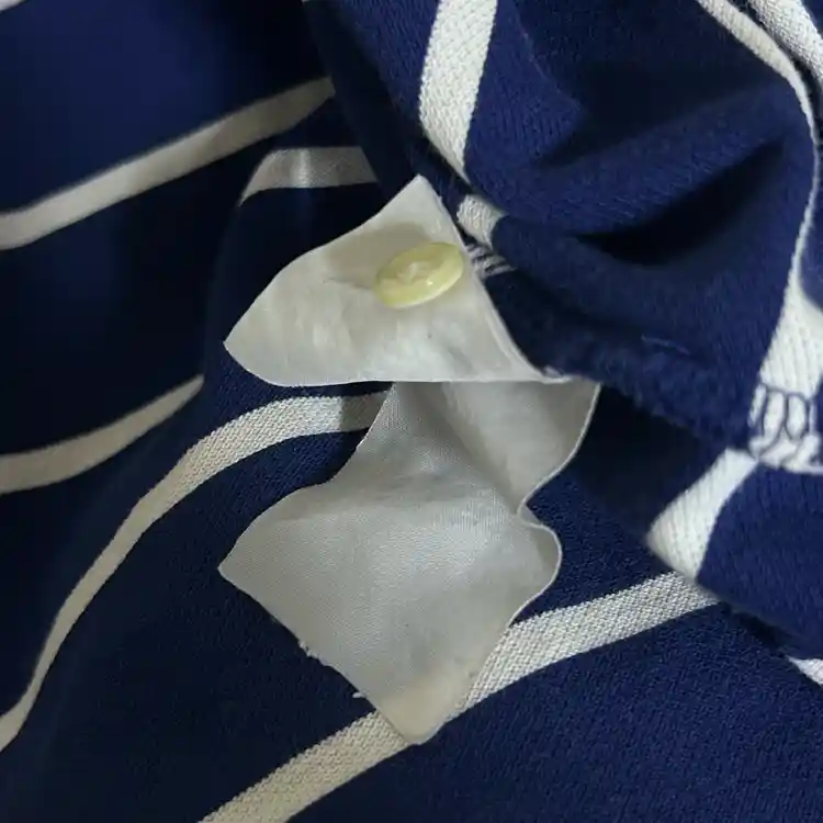 폴로 랄프로렌 PK 스트라이프 반팔 카라 티셔츠 네이비 XL 이미지