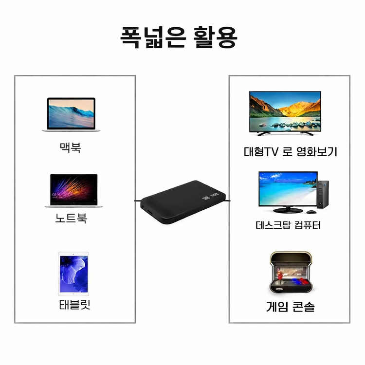 외장하드 500GB USB3.0 2.5인치 이미지