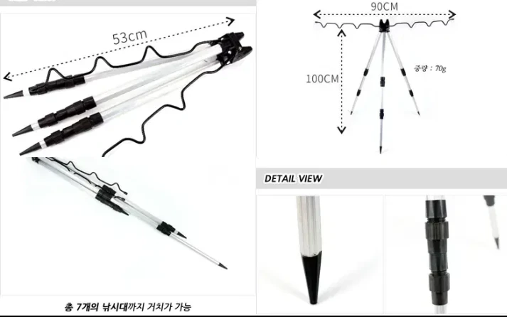 낚시가방, 원투릴낚시대2.7m3대, 4000번릴3대, 받침대와소품세트 이미지