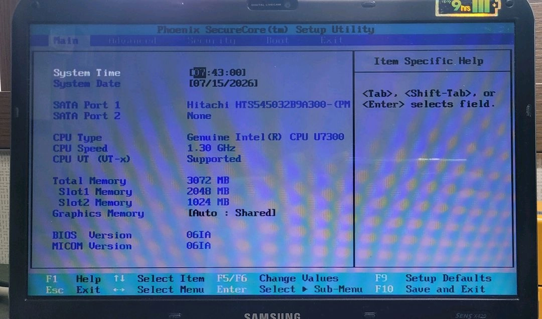 부품용 14인치 삼성 노트북 NT-X420 이미지
