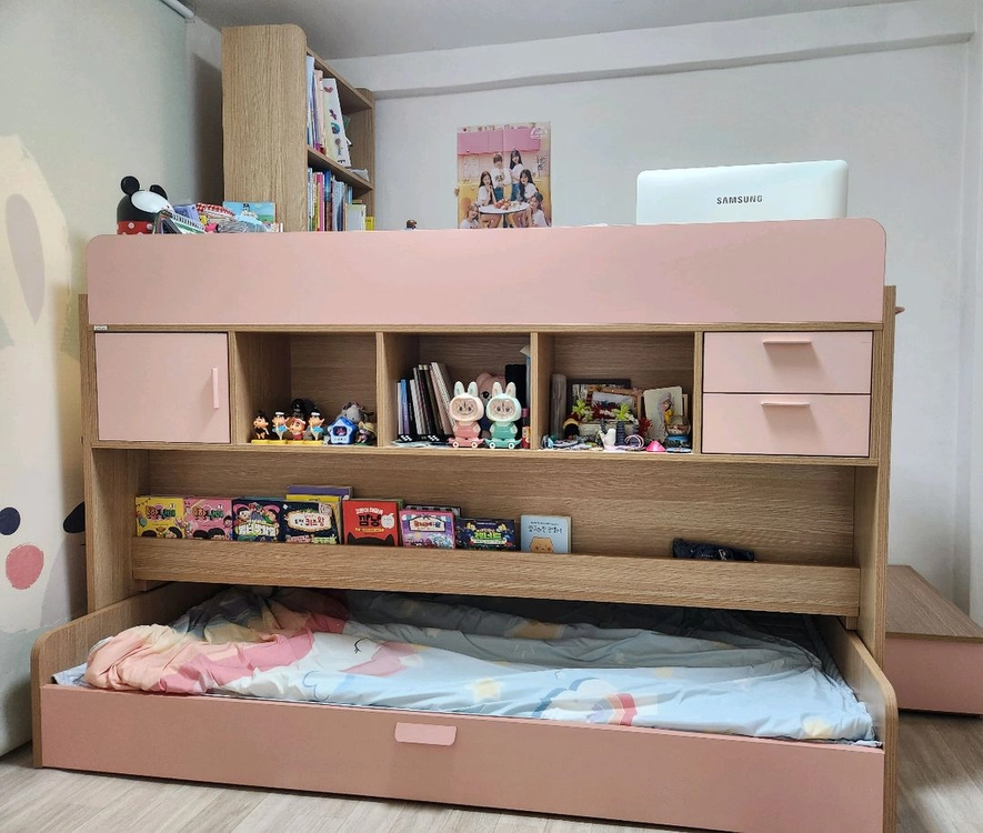 꿈꾸는요셉 벙커침대책상책장 풀세트 이미지