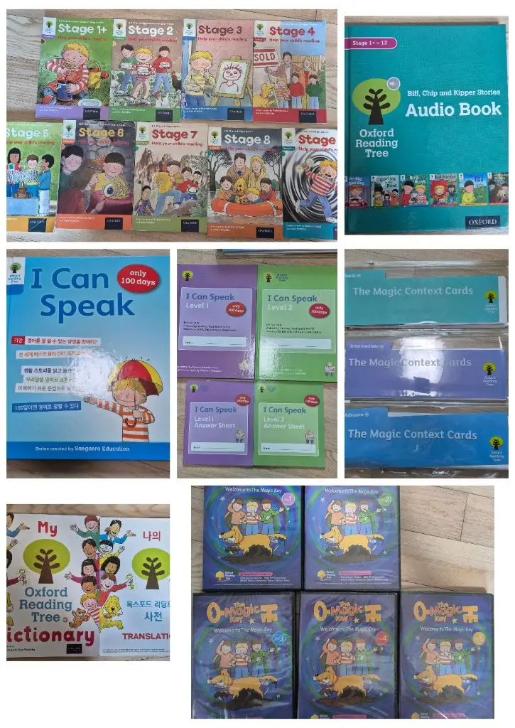 Ort 연계자료,번역책,오디오북,ICan Speak,매직키 dvd,해설집,옥스포드리딩트리 이미지