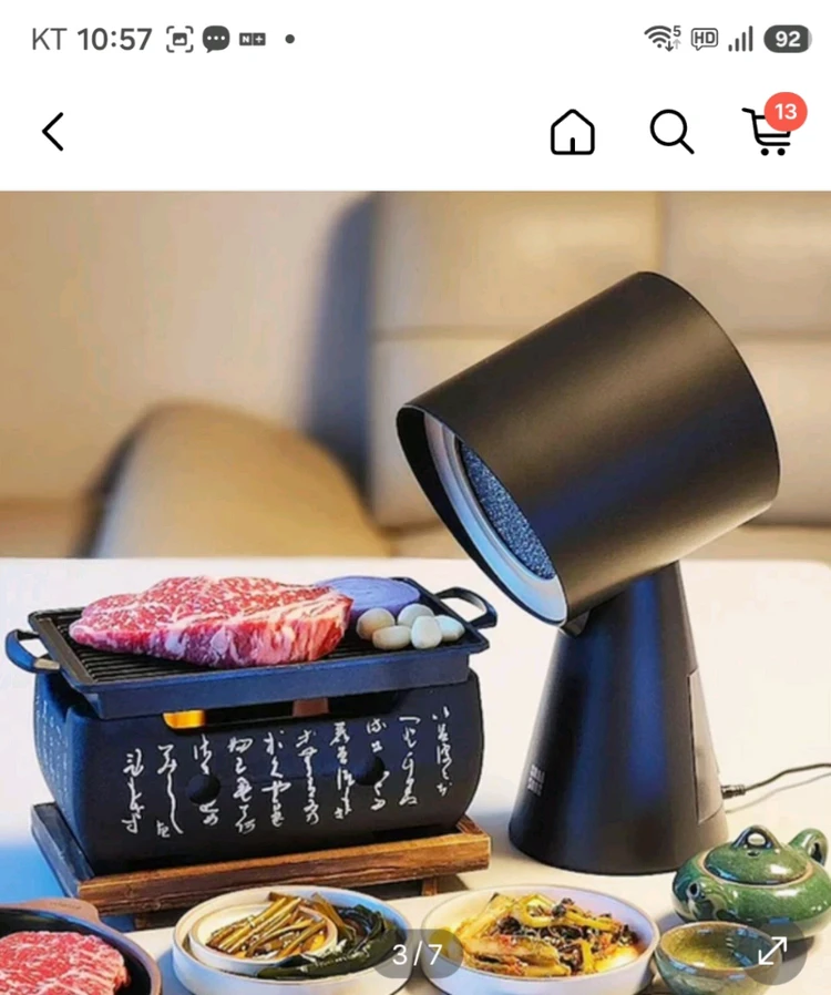 감성전자 테이블 무무후드 이동식 주방후드 휴대용 미니후드 탈취필터 제연기 - 안심되는 중고거래