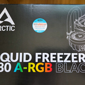 Arctic Freezer3 280 A-RGB Black 수냉 쿨러 판매합니다(아틱 프리저3 280 A-RGB). 이미지