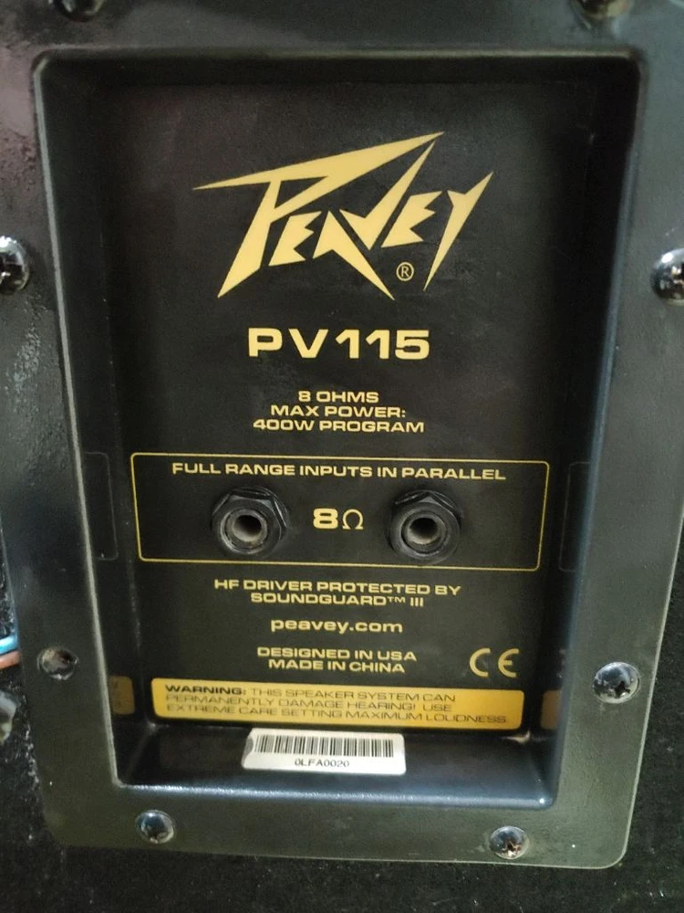 peavey 피베이스피커 pv115 1조(2개) 판매합니다. 이미지
