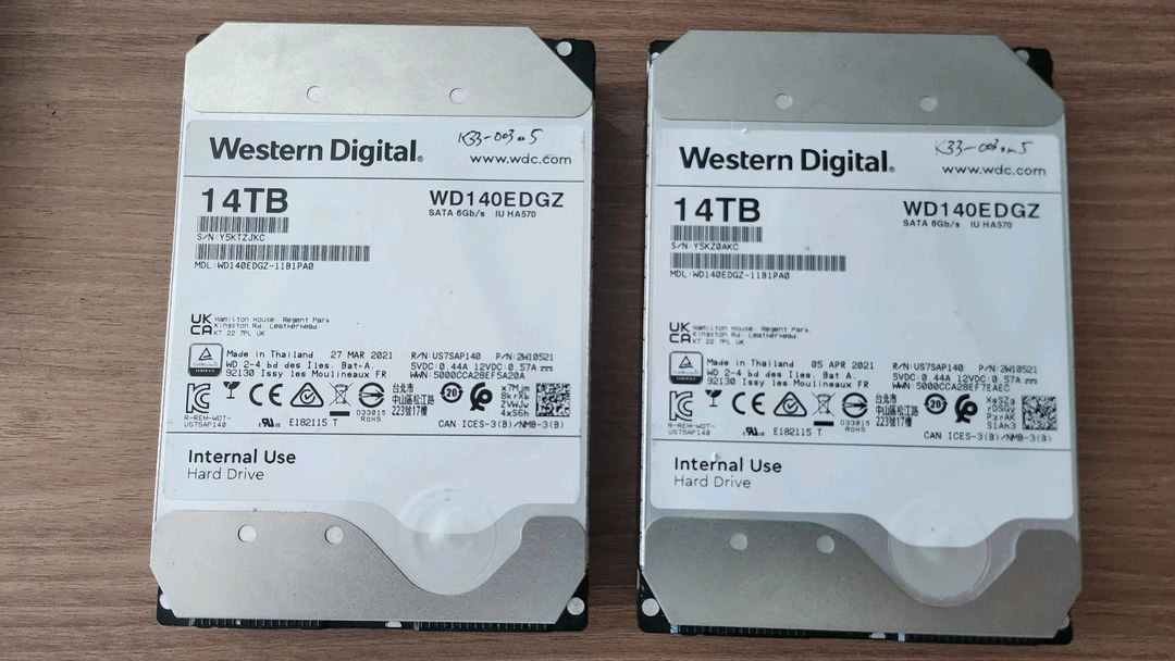 WD 14TB SATA 엔터프라이즈 하드 - 안심되는 중고거래