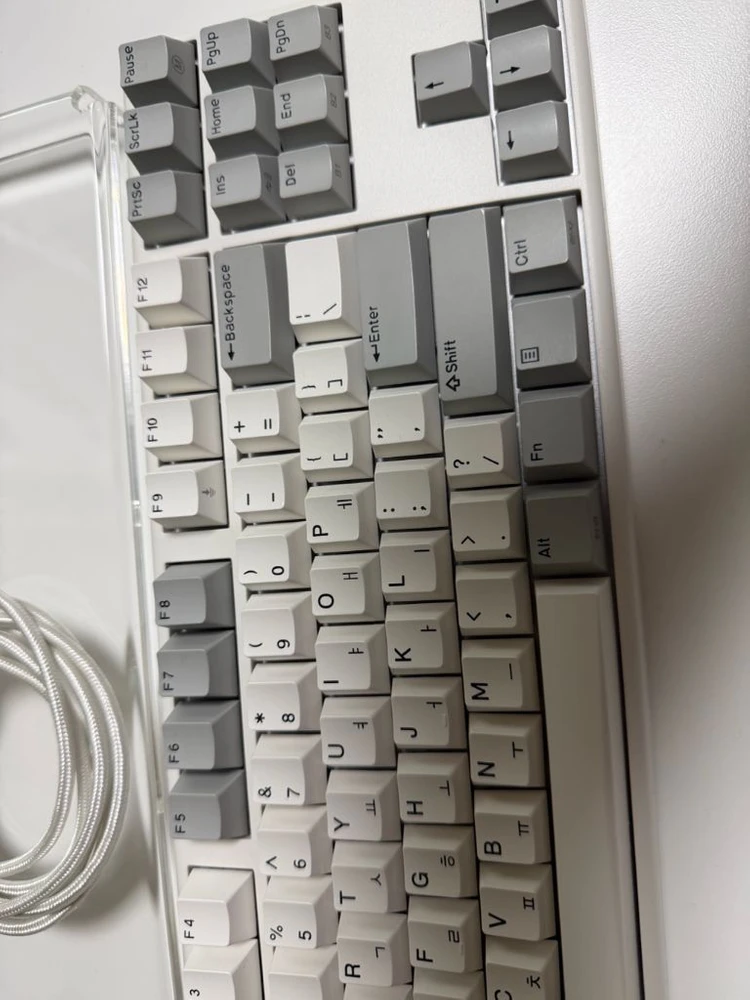 한성 GK893B 무접점 키보드 화이트(한무무) 이미지