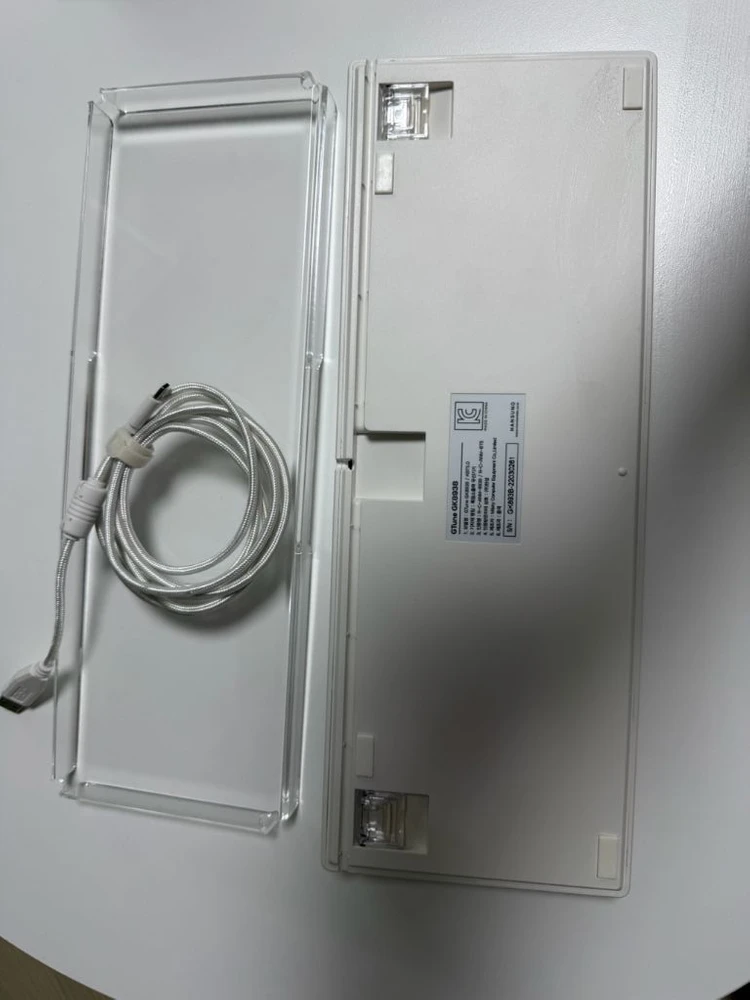한성 GK893B 무접점 키보드 화이트(한무무) 이미지