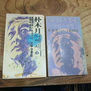 박목월대표 에세이 / 내영혼의 숲에 내리는 별빛 .2권 세트 _문학세계사. 이미지
