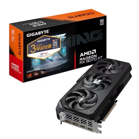 기가바이트 라데온 rx9070xt gaming oc d6 16gb 미개봉 새제품 팝니다. 9070 xt 9070xt - 안심되는 중고거래