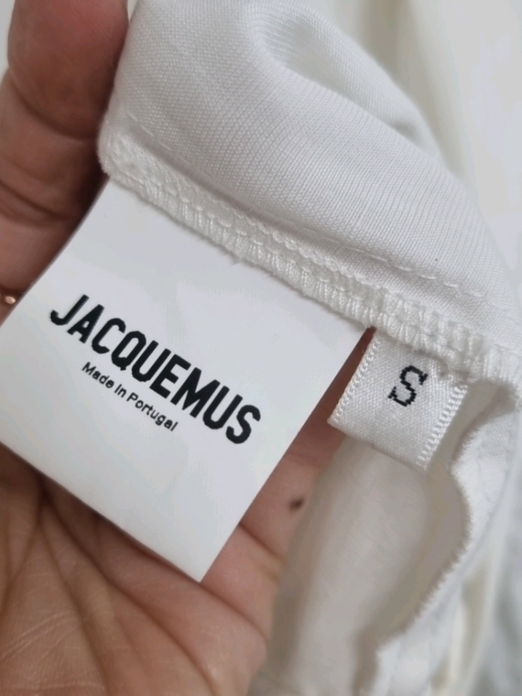자크뮈스(JACQUEMUS) 라 봄바 랩 블라우스 화이트 이미지