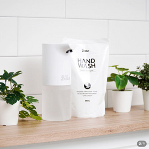 미스터제타 스마트 자동 손 세정기 디스펜서 세정제 + 포밍 핸드워시 300mL 리필 미개봉 새상품 이미지
