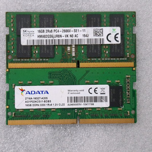 컴퓨터 노트북 메모리 DDR4 32GB (16GB 두종류 일괄) 이미지