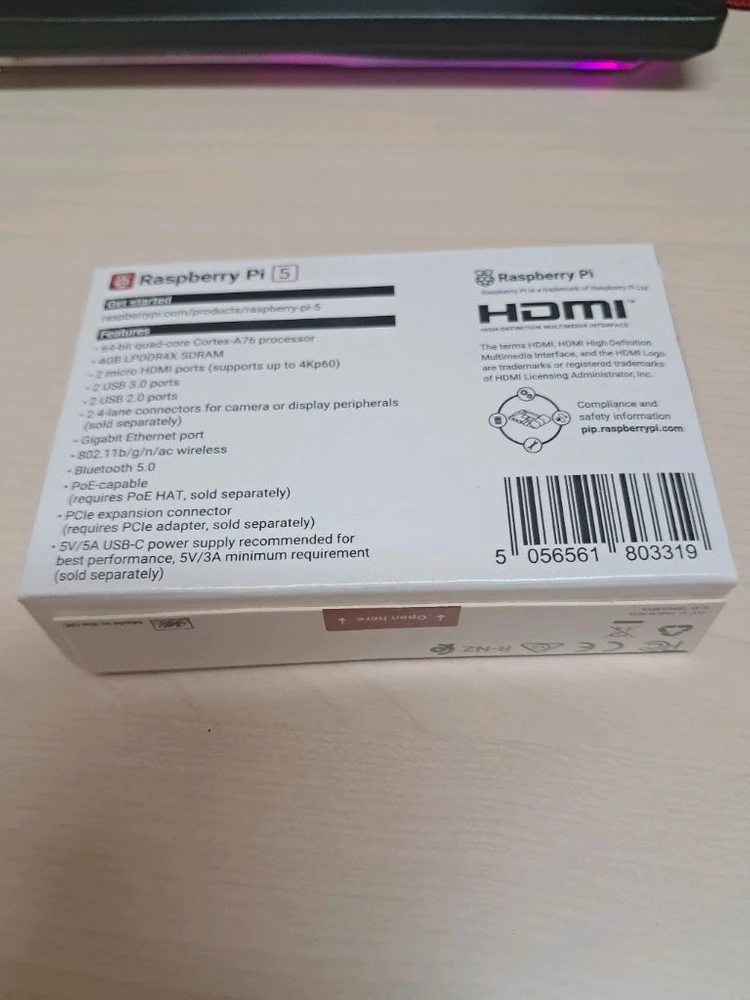 (새상품)라즈베리파이5 4GB 이미지