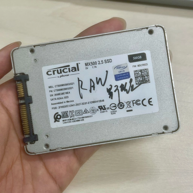 A급 마이크론 500기가 MX500 SSD 500GB (1/2) 이미지