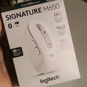 로지텍코리아 공식 Signature M650 블루투스 무선 저소음 무소음 마우스 오프화이트 이미지