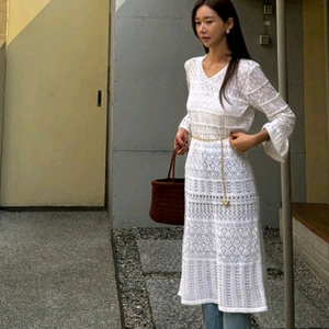 고걸 니트 롱원피스 이미지
