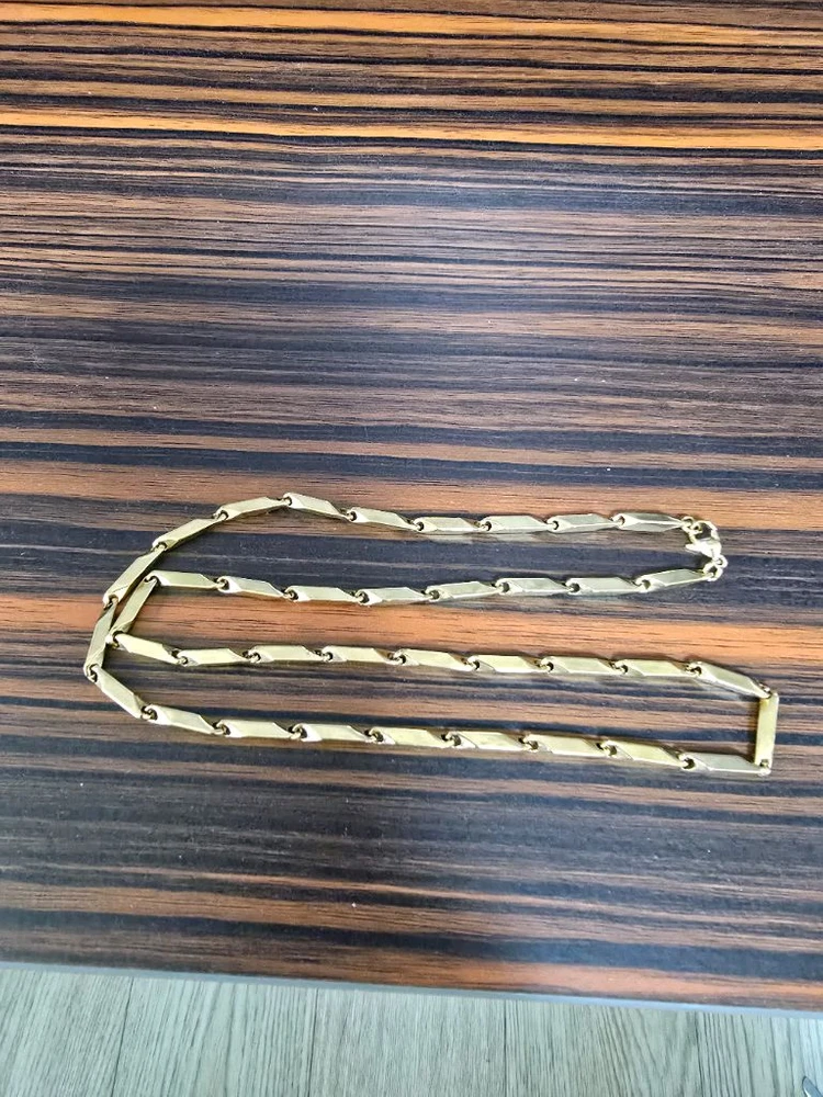 18k 대나무 육각 남자 금도금 목걸이(줄길이56cm) 이미지