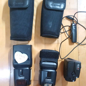 캐논 스트로보 플래시 2개 580ex 430ex 이미지