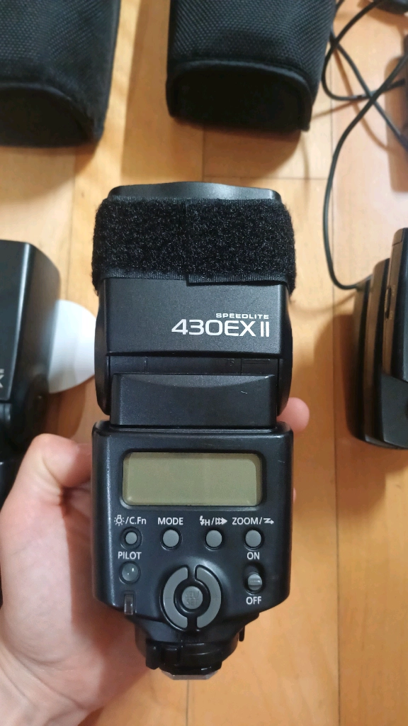 캐논 스트로보 플래시 2개 580ex 430ex 이미지