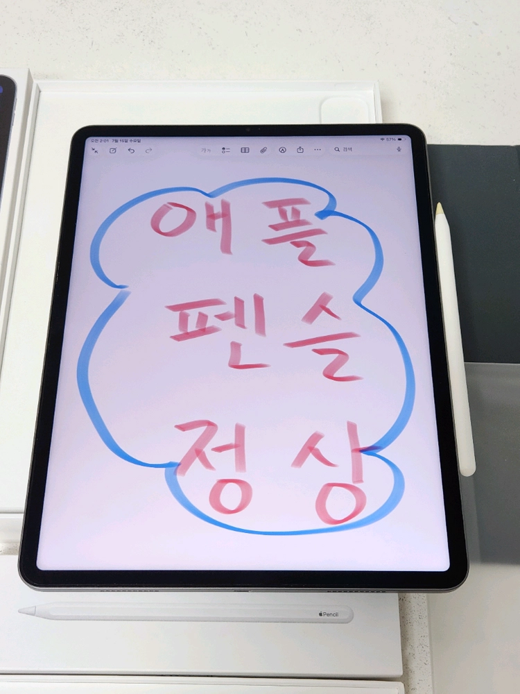 아이패드프로12.9 5세대 M1 + 애플펜슬 + 애플정품충전기 풀세트 이미지