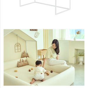 코지스토리 범퍼침대 싱글 오트밀색상 2개있어요~ 쌍둥이환영^^(개당가격입니다) 이미지