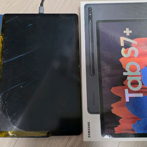 갤럭시탭 S7+ SM-T970 128기가 와이파이 모델 부품용 팝니다. - 화면고장 이미지