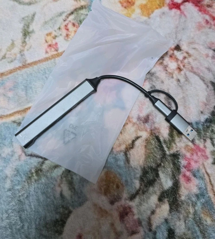 USB C 타입 SD TF 멀티 허브 8포트 새상품 이미지