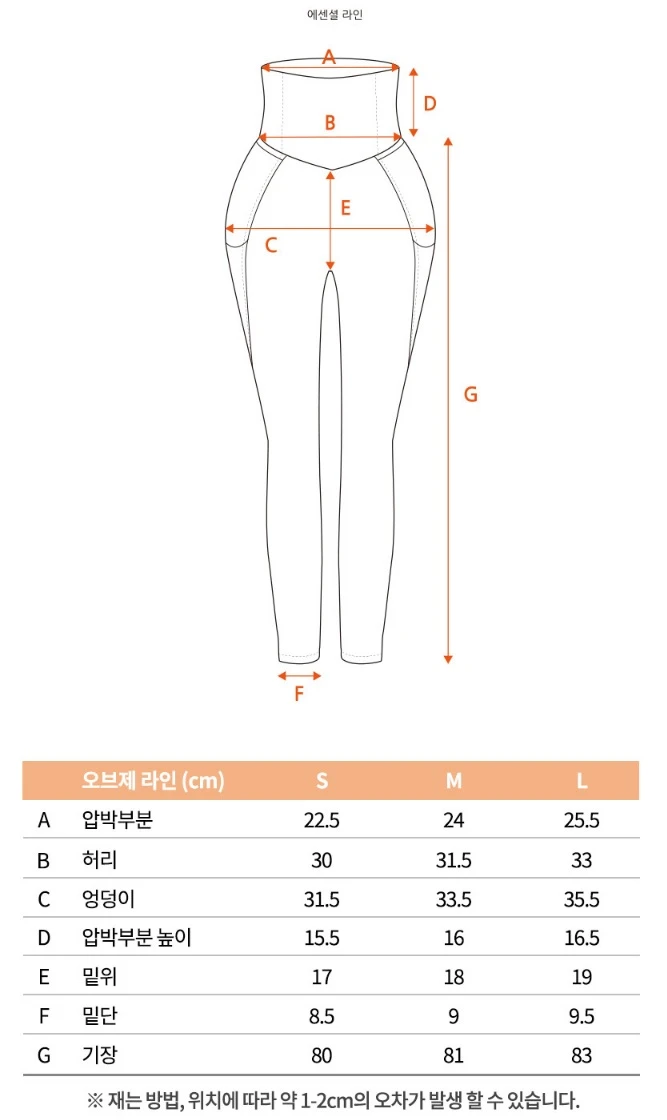 허파고리 레깅스 에센셜 라인 입는 지방흡입 보정 레깅스 M S 사이즈 미개봉 새제품 이미지
