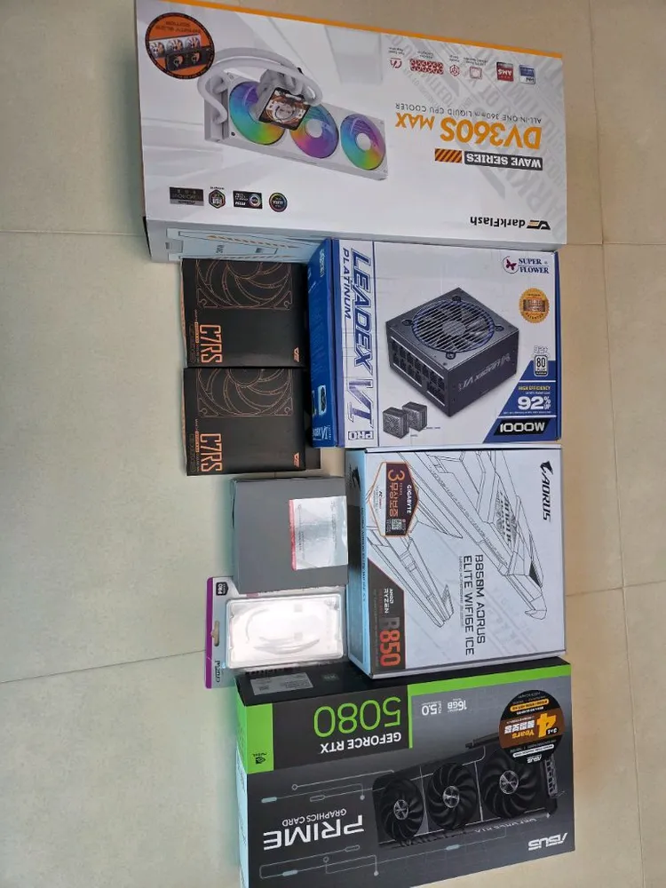 9800x3d, b850m wifi, rtx 5080 초고사양 본체 이미지