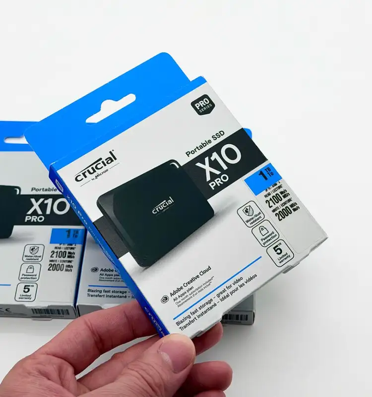 미개봉 마이크론 Crucial 정품 1TB USB-C 2100MB/s 외장 SSD 이미지