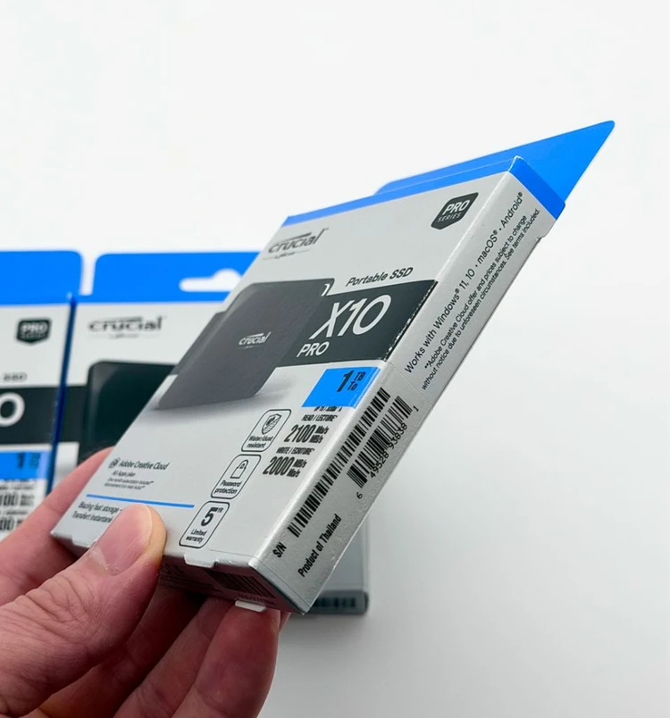 미개봉 마이크론 Crucial 정품 1TB USB-C 2100MB/s 외장 SSD 이미지