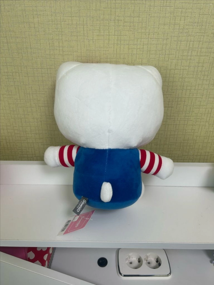 (새상품) 산리오 헬로키티 멜빵 중형인형 이미지