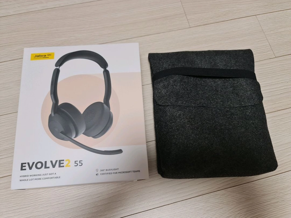 Jabra Evolve2 55 무선 헤드셋 블랙 이미지