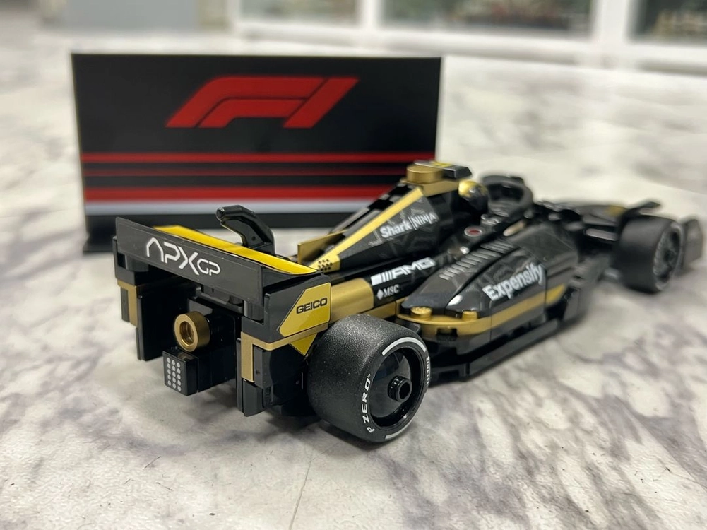 레고 스챔 77252 f1 apx 골드 도색 브릭(f1 더 무비,스피드챔피언 이미지